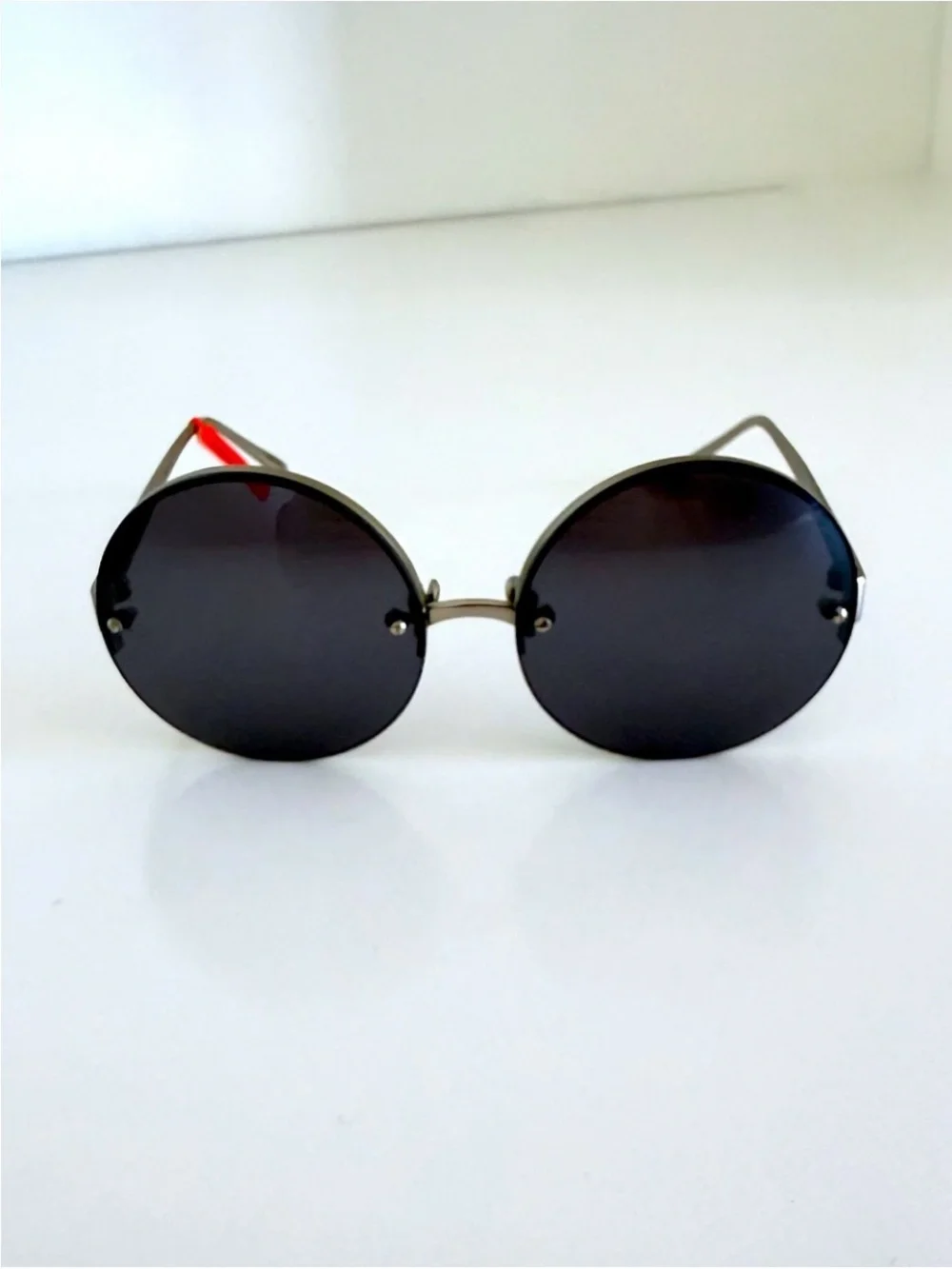 NWT Linda Farrow 313 Round Sunglasses Rare C10 Matt Gold Silver Grey Archival